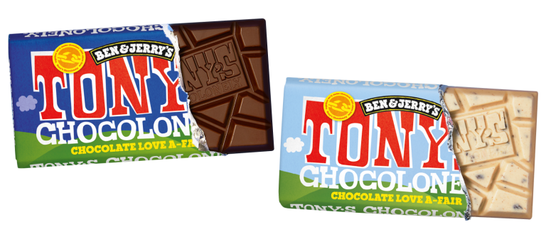 Tony's Chocolonely and Ben & Jerry's products