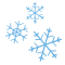 snowflake light blue