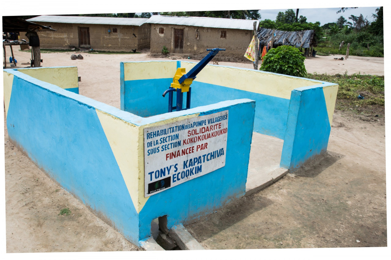 water pumps in the communities