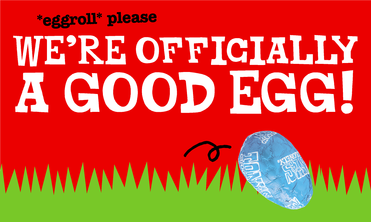 We're officially a Good Egg! 
